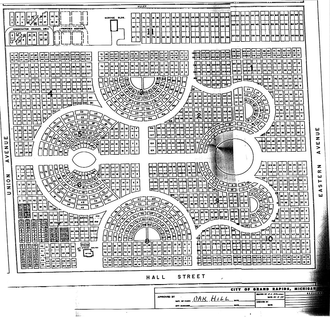 Oak Hill Cemetery Maps